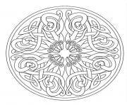 Coloriage coloring mandala adult 7 